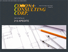 Tablet Screenshot of coronaconsultingcorp.com